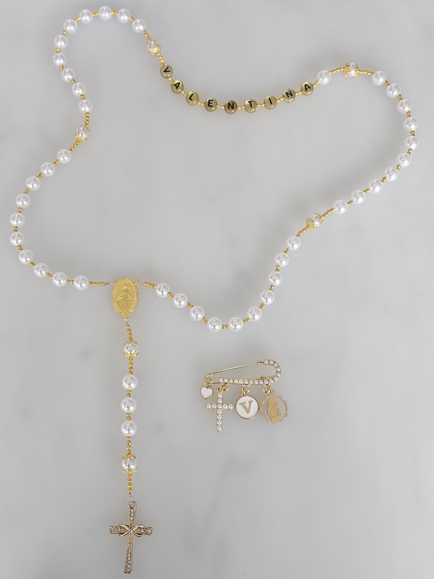Rosary and Medium Pin Pack