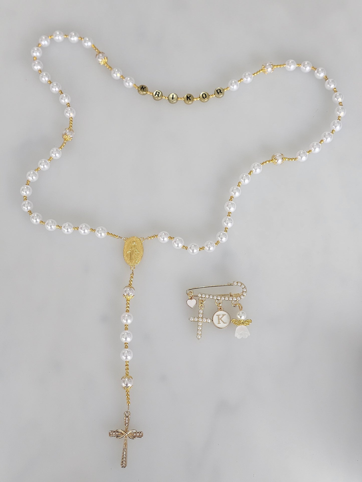 Rosary and Medium Pin Pack