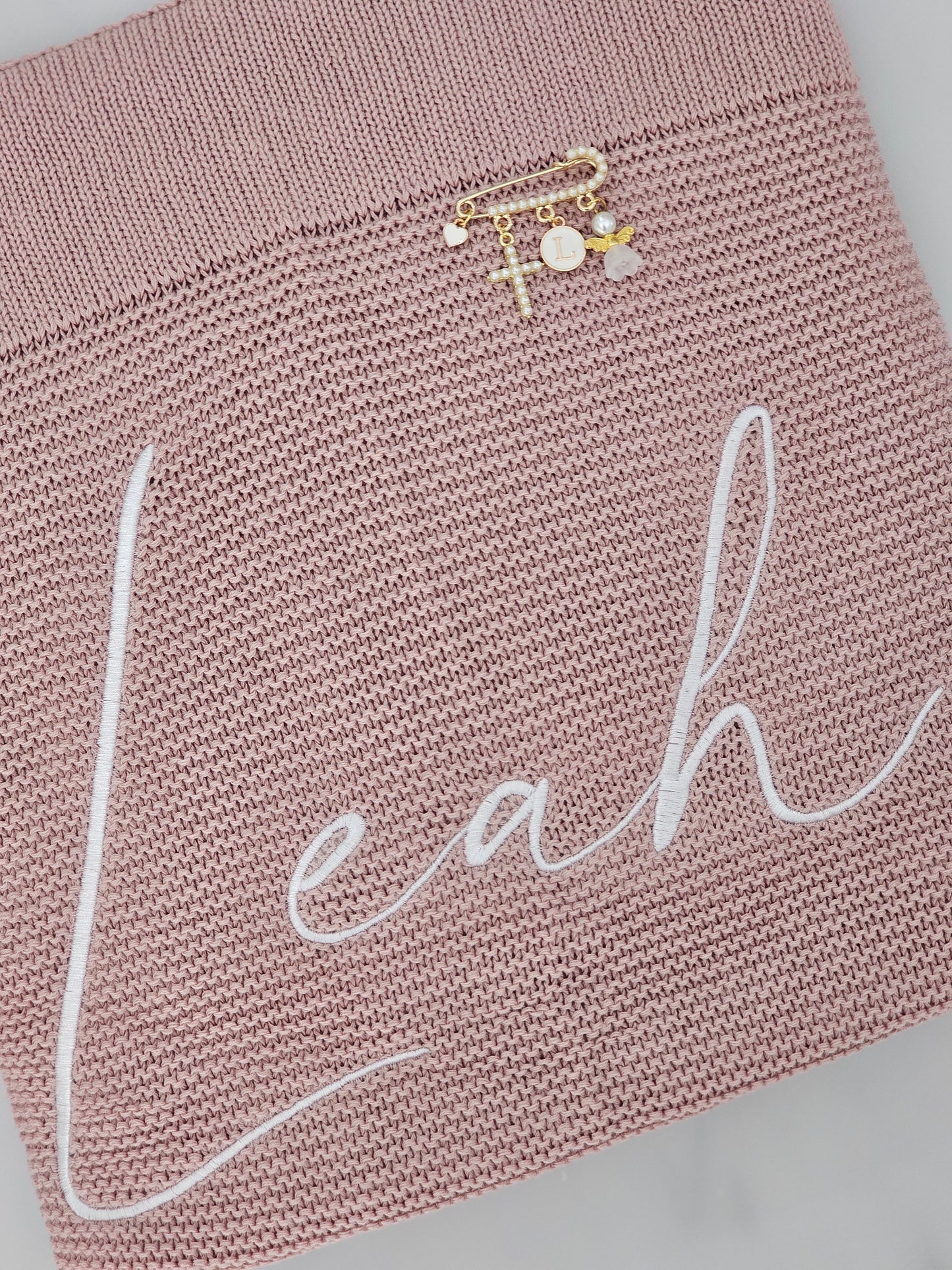 Embroidered Baby Blanket & Medium Pin Pack