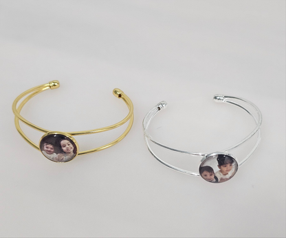 Adjustable Bangle with Photo