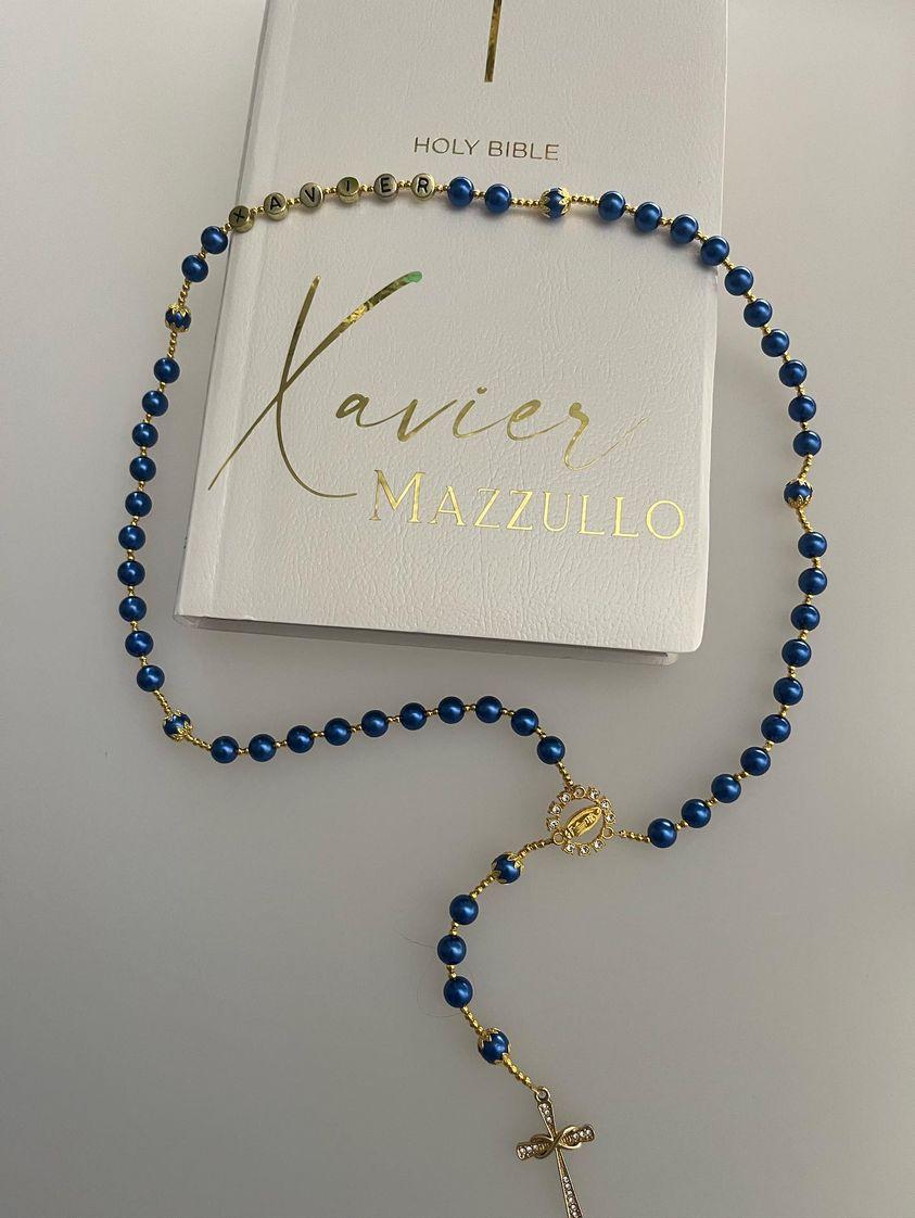 Personalised Rosary and Bible Pack