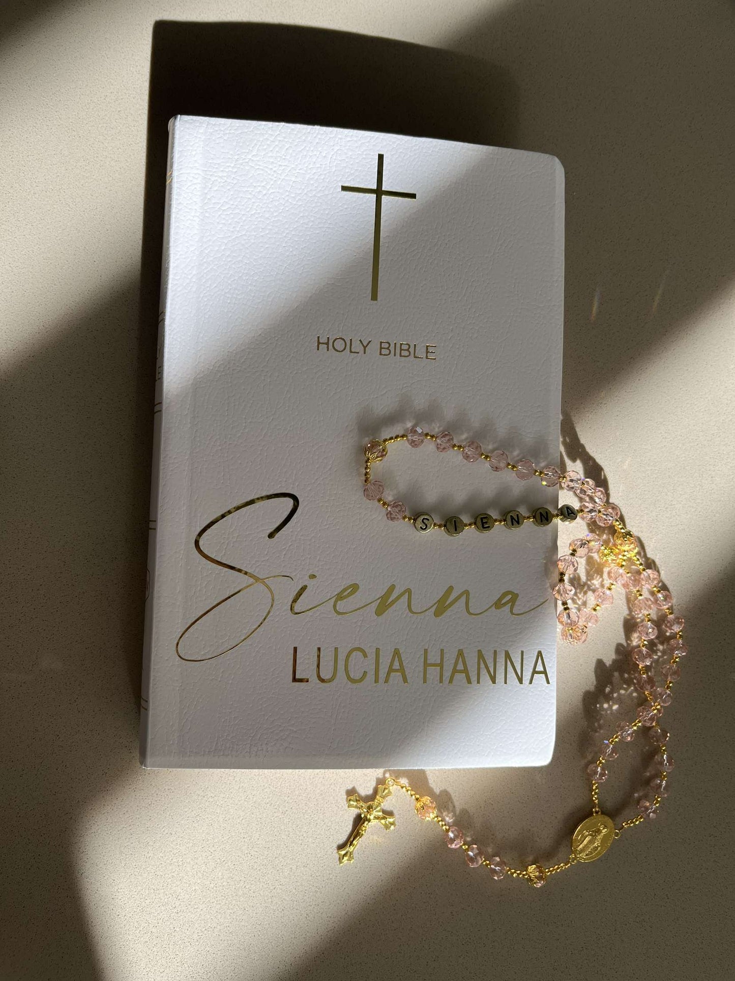 Personalised Rosary and Bible Pack