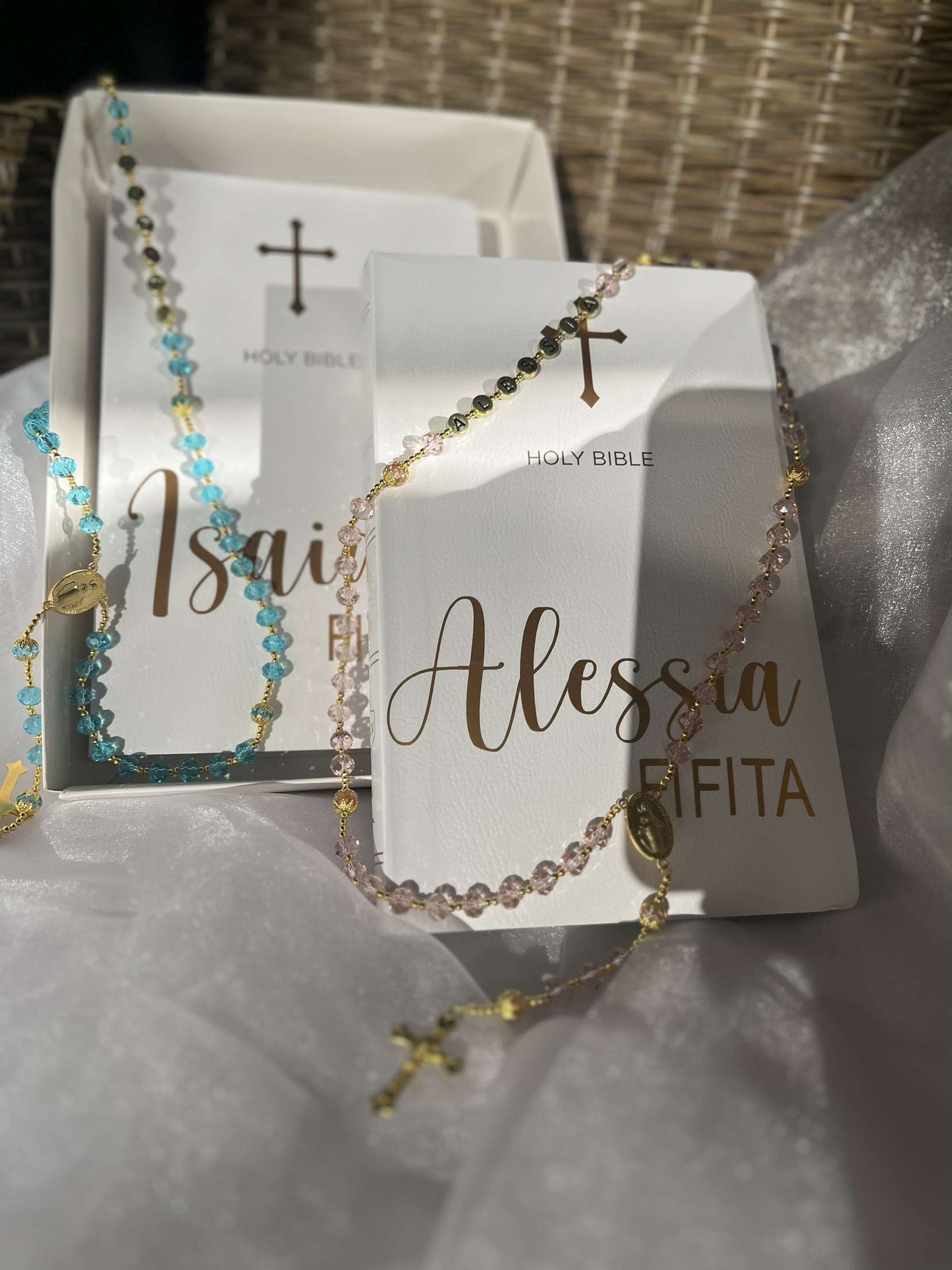 Personalised Rosary and Bible Pack