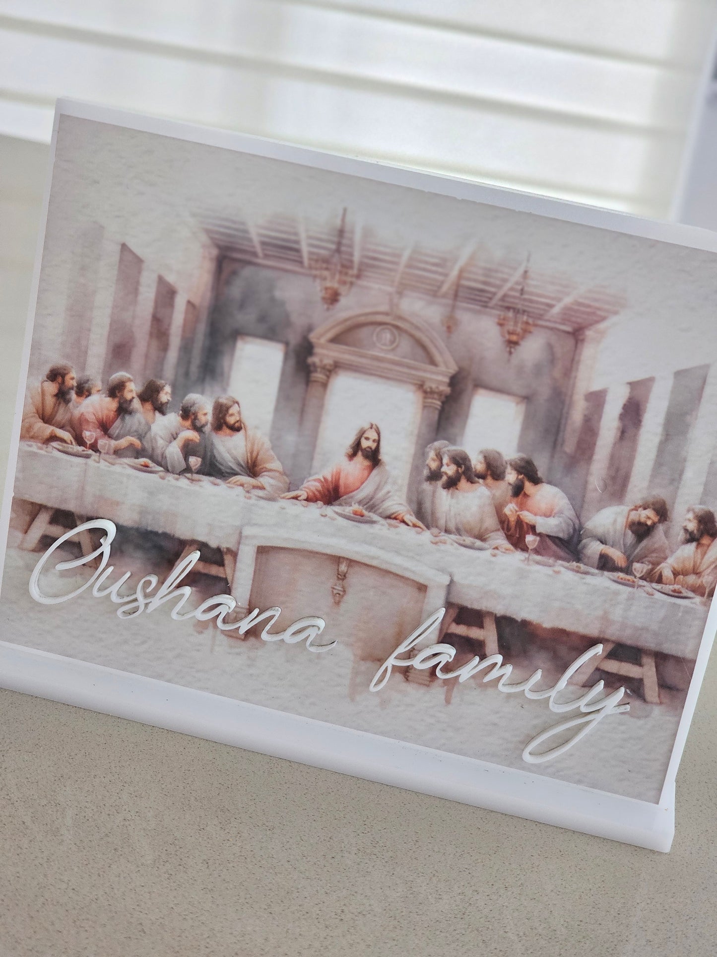 Acrylic Last Supper with Stand