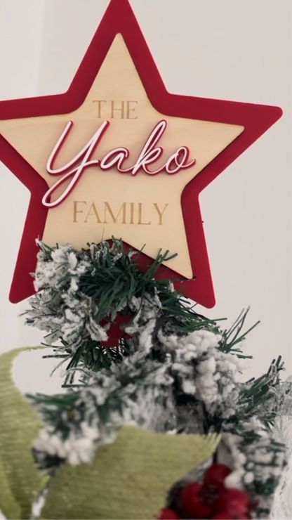 Personalised Star Tree Topper