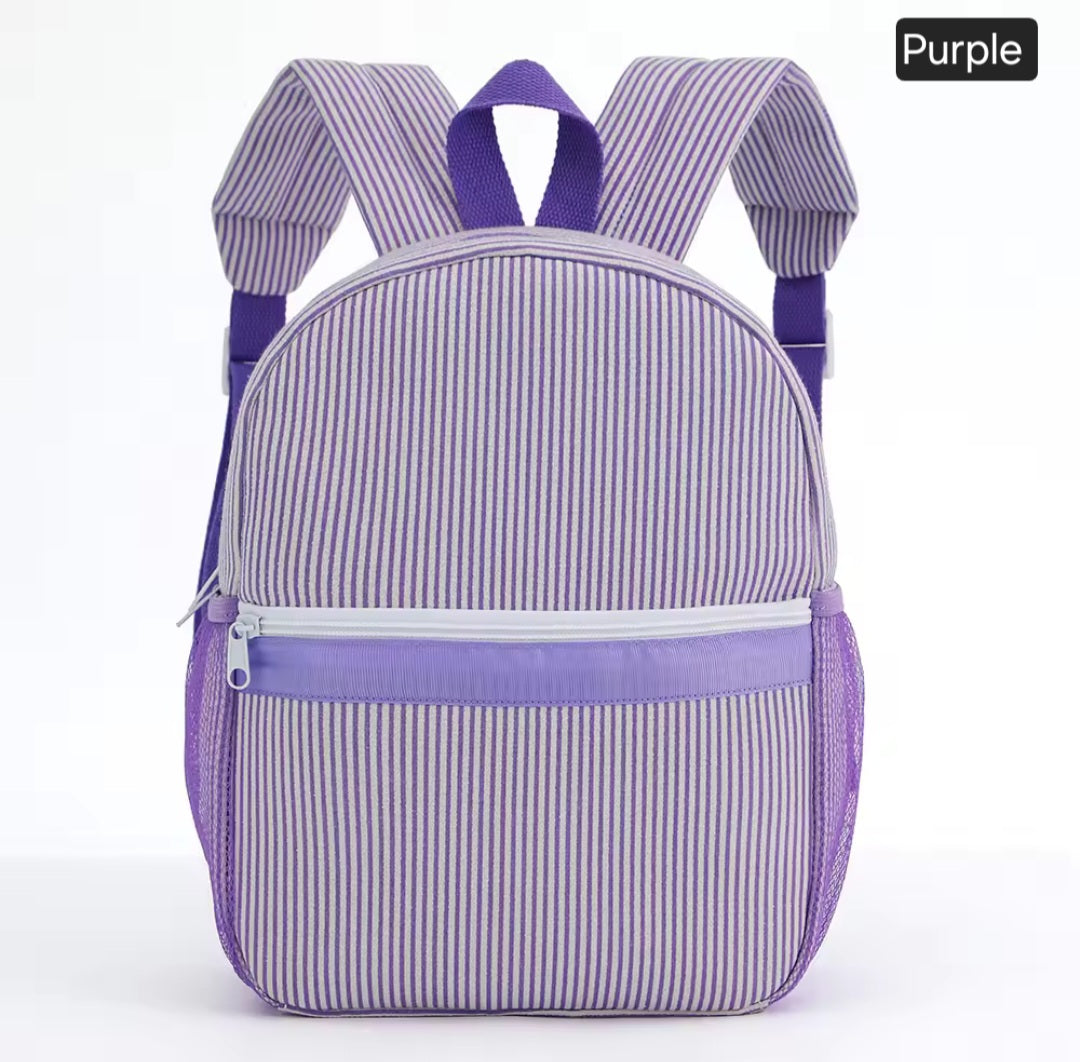 Embroidered Backpack - Striped