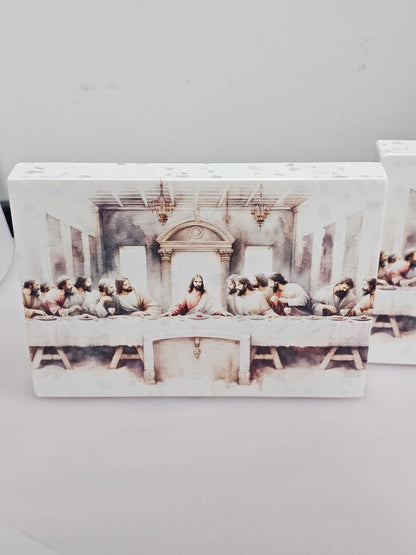 UV Printed Last Supper Stone Block