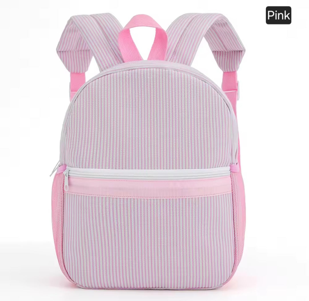 Embroidered Backpack - Striped