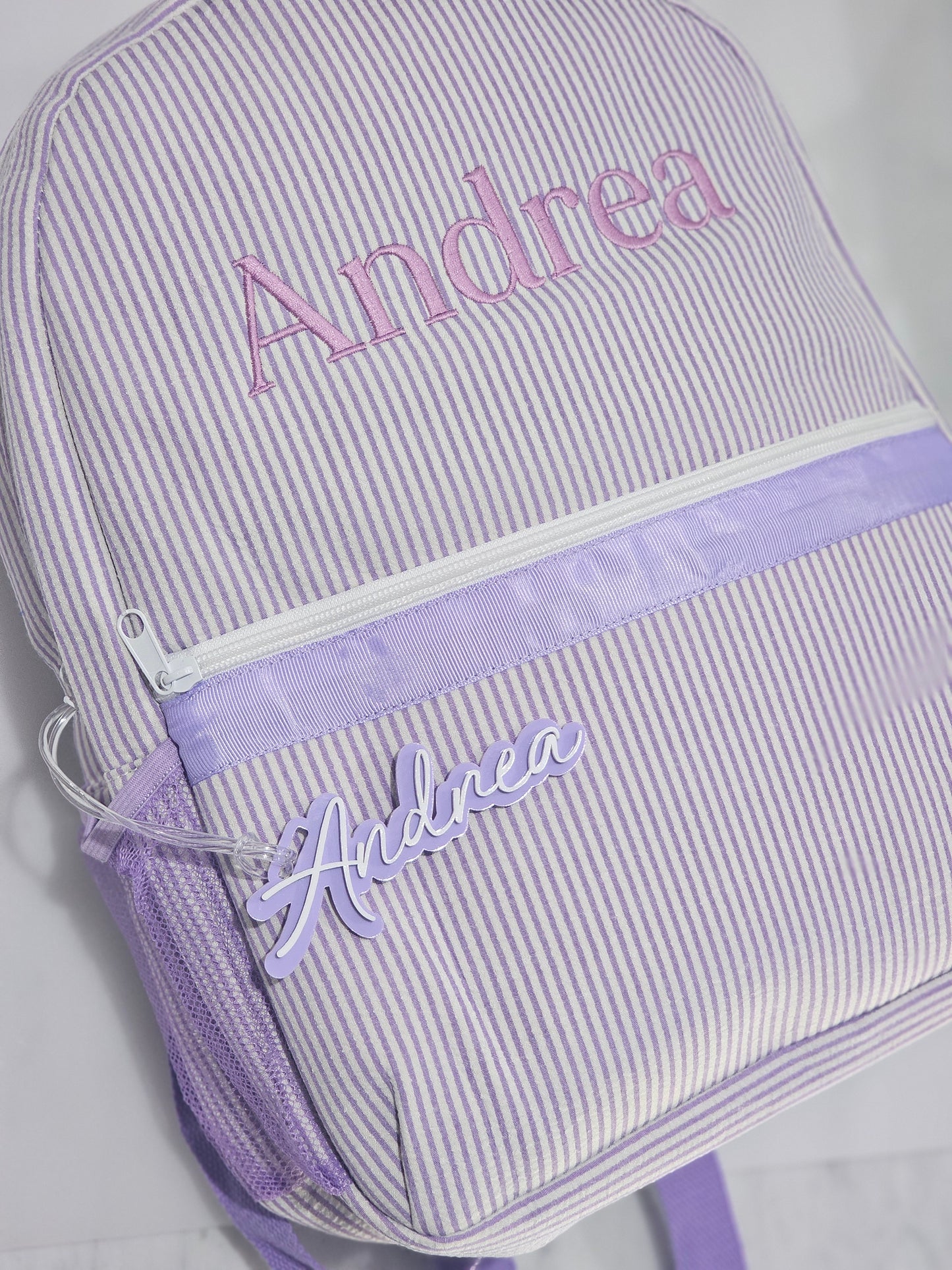Embroidered Backpack - Striped