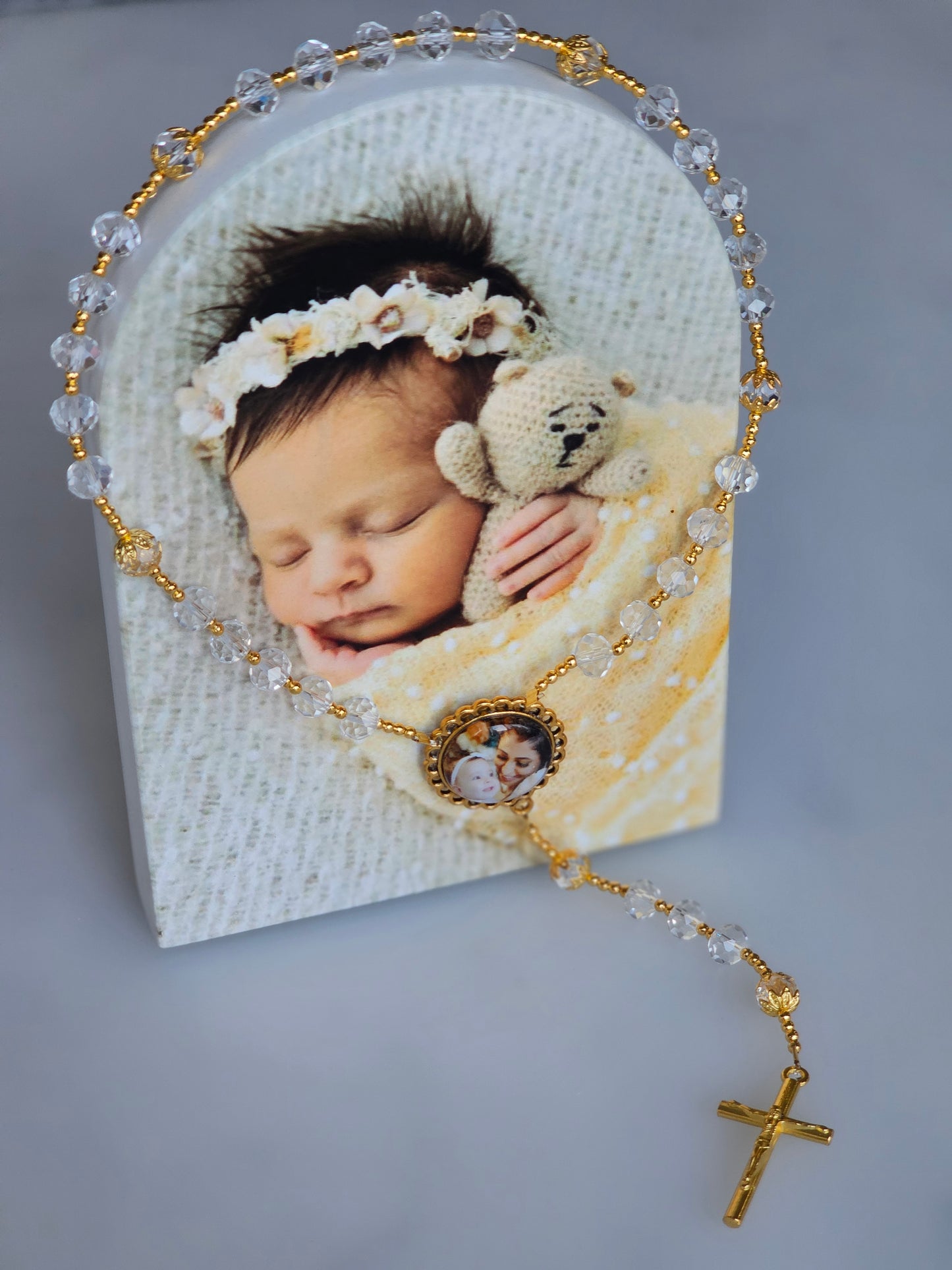 UV Printed Stone Block & Photo Car Rosary Pack