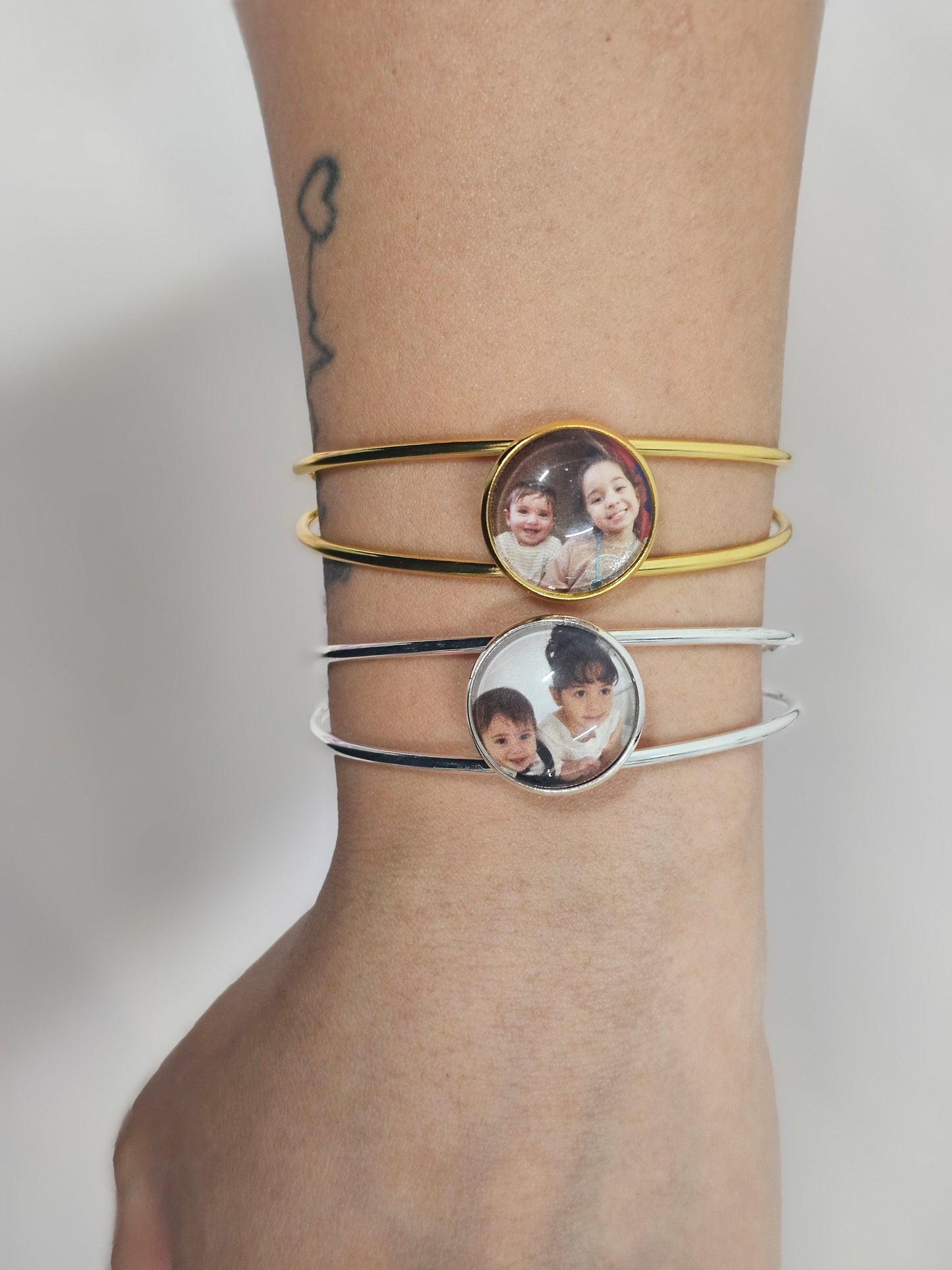 Adjustable Bangle with Photo