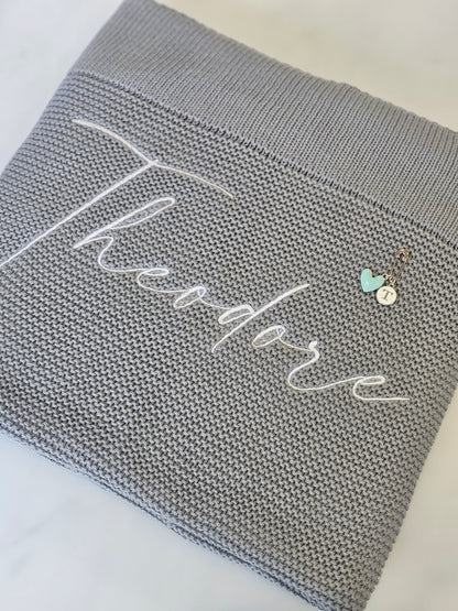 Embroidered Baby Blanket & Mini Pin Pack