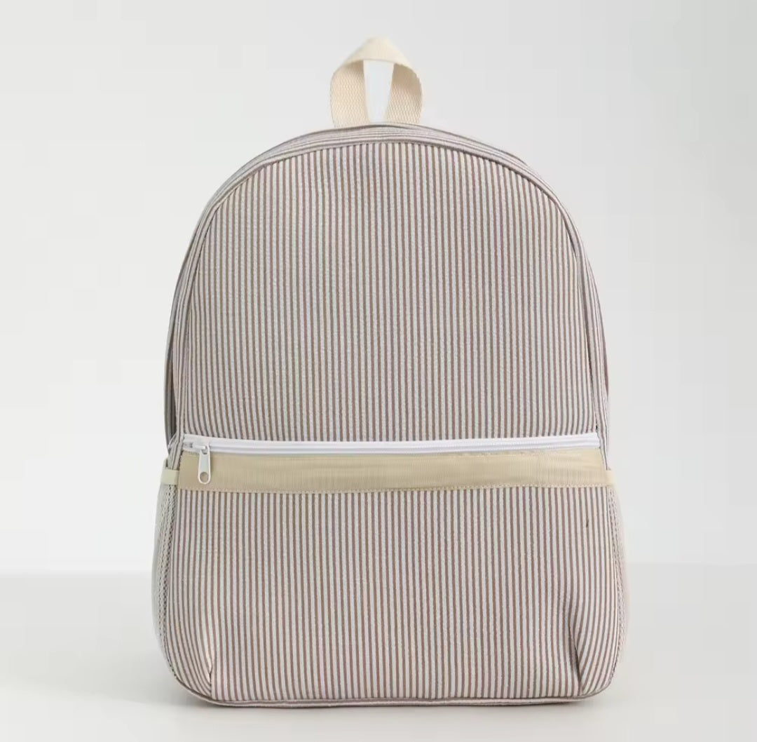 Embroidered Backpack - Striped