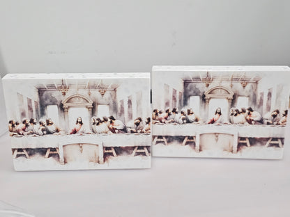 UV Printed Last Supper Stone Block