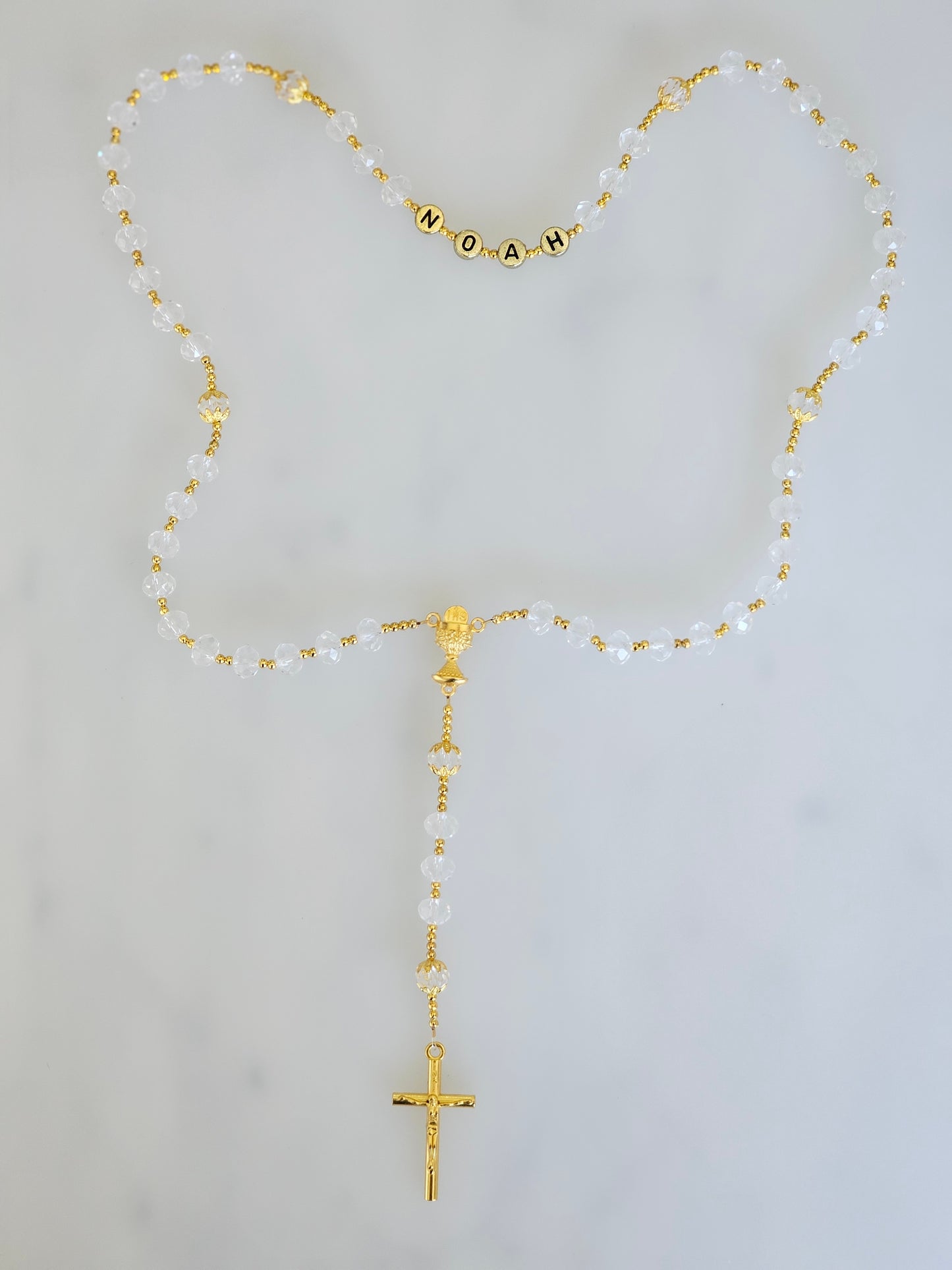 Personalised Bauble with Rosary
