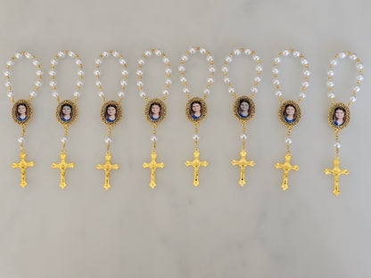 Mini Finger/Pocket Rosary with Photo