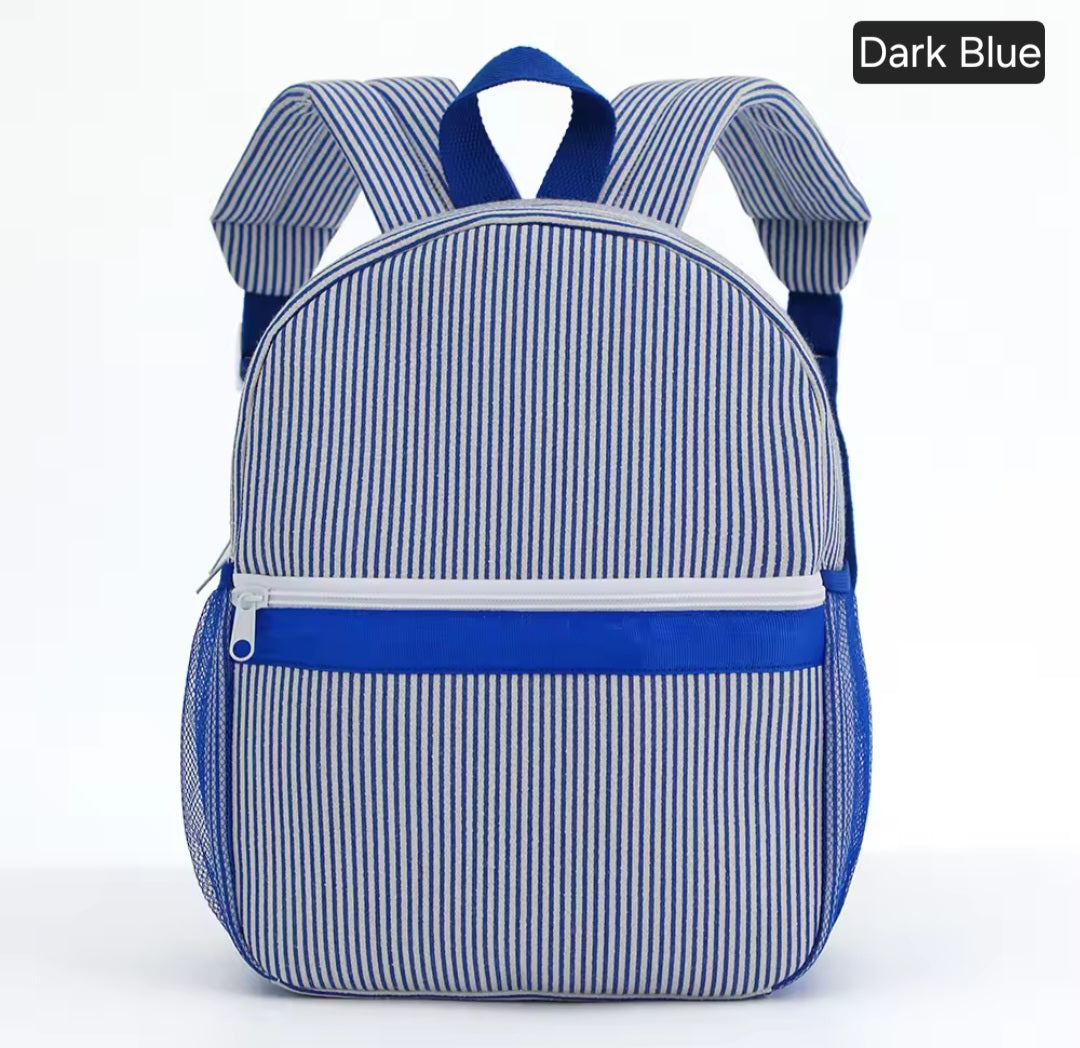 Embroidered Backpack - Striped
