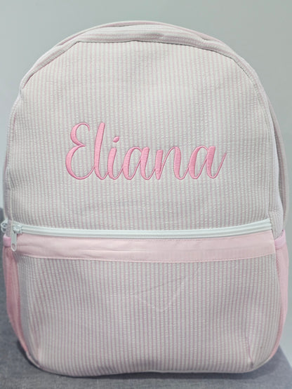 Embroidered Backpack - Striped