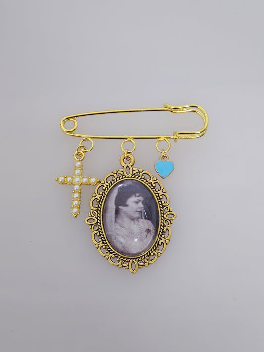 Medium Photo Memorial/Bridal Pin