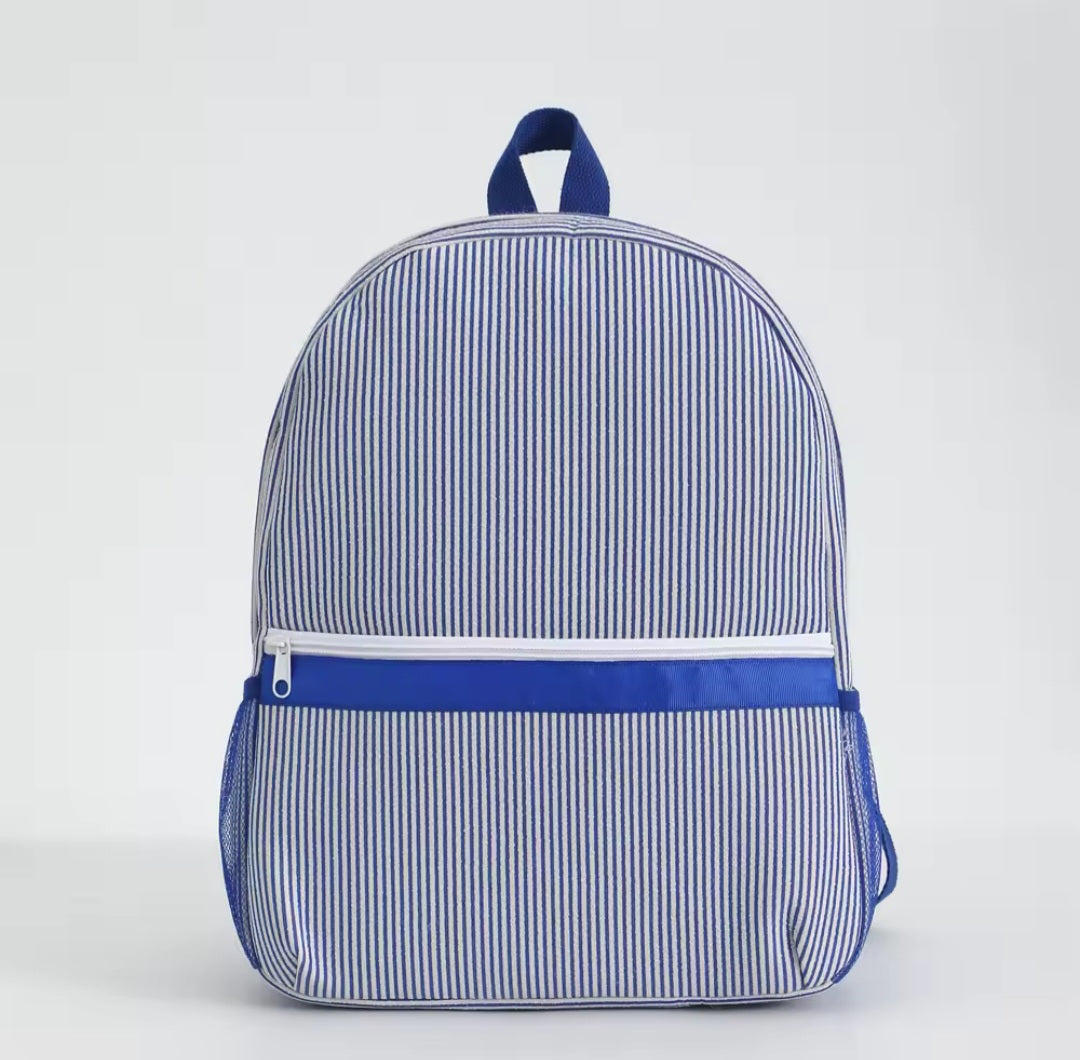 Embroidered Backpack - Striped