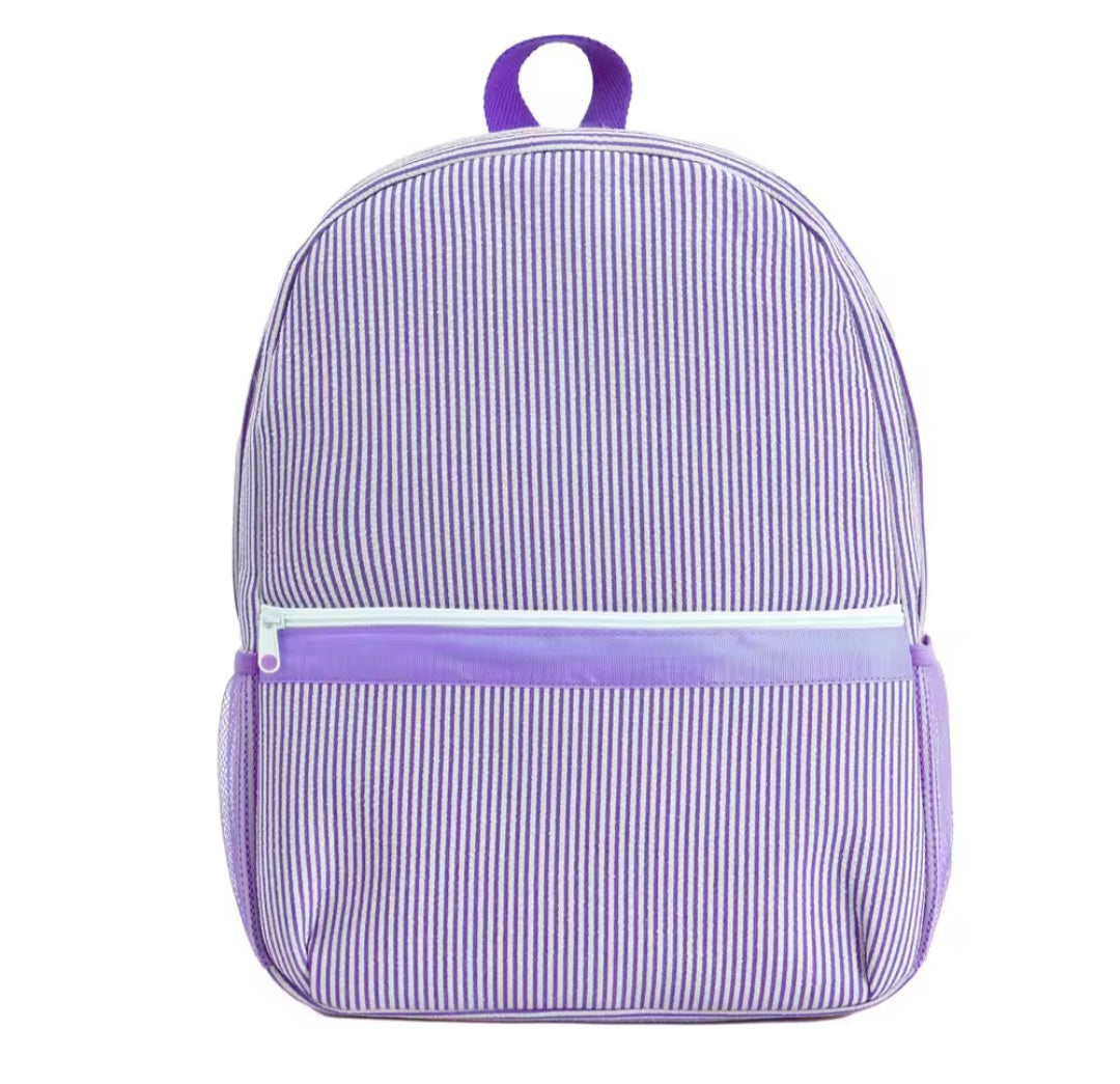 Embroidered Backpack - Striped