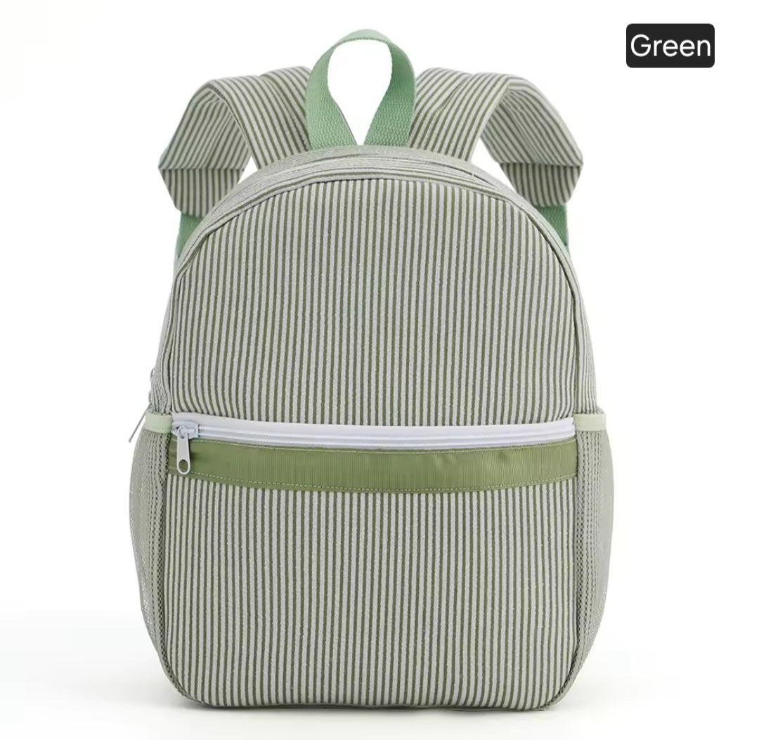 Embroidered Backpack - Striped
