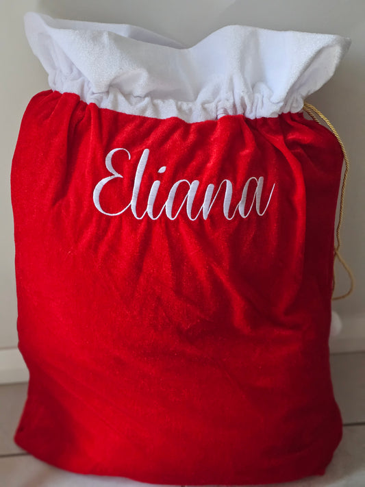 Embroidered Santa Sack
