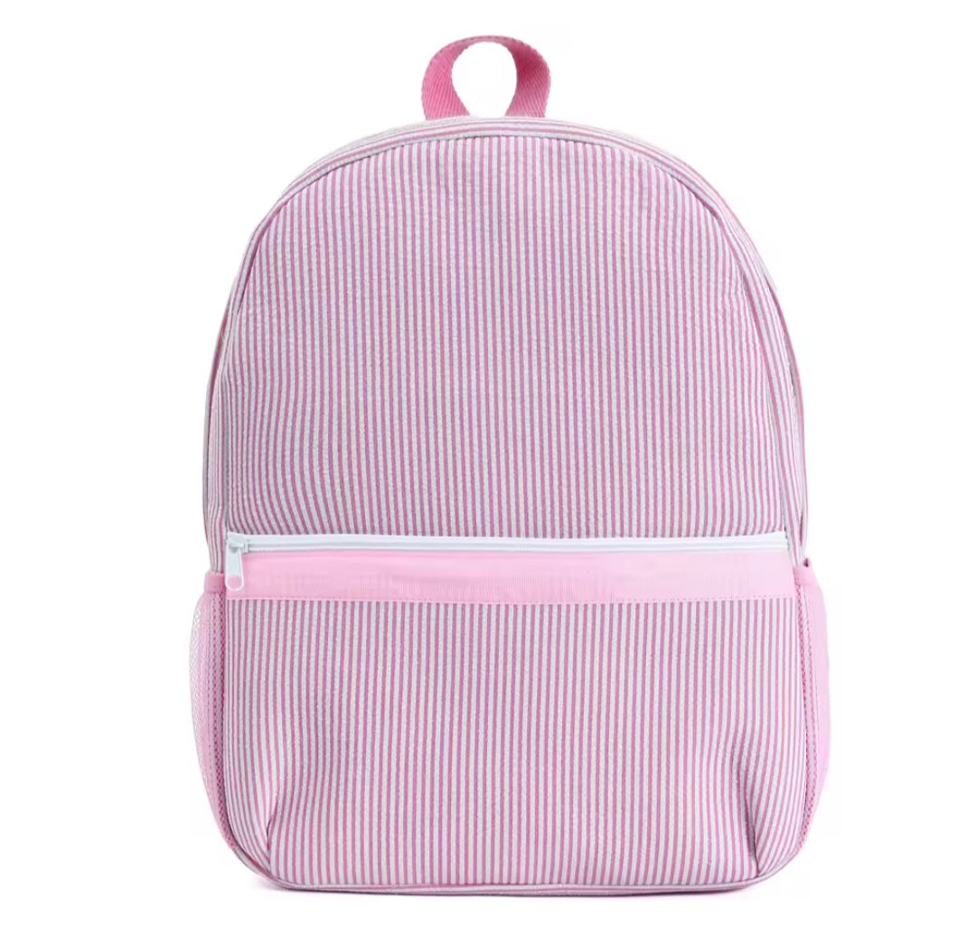 Embroidered Backpack - Striped
