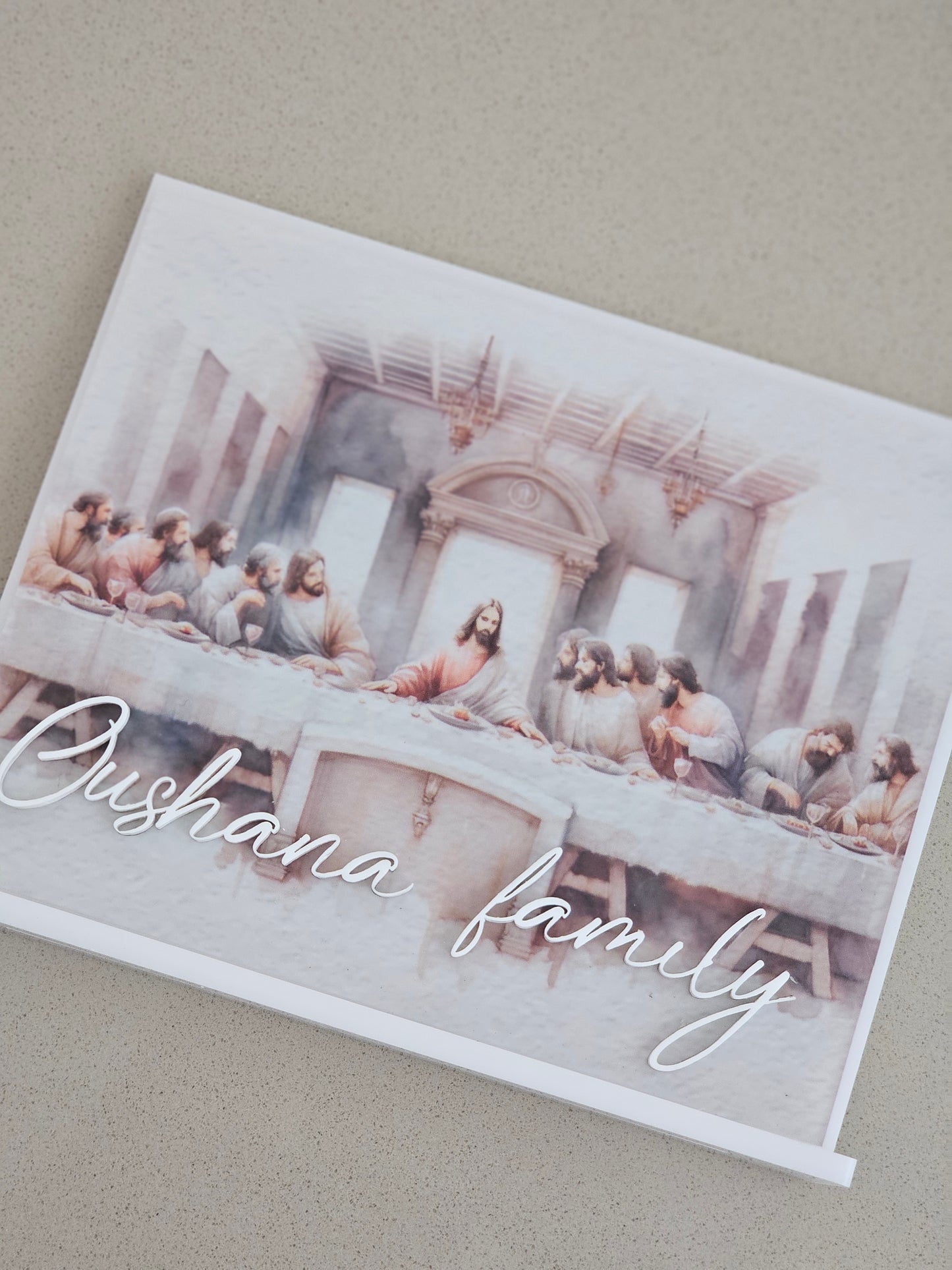 Acrylic Last Supper with Stand